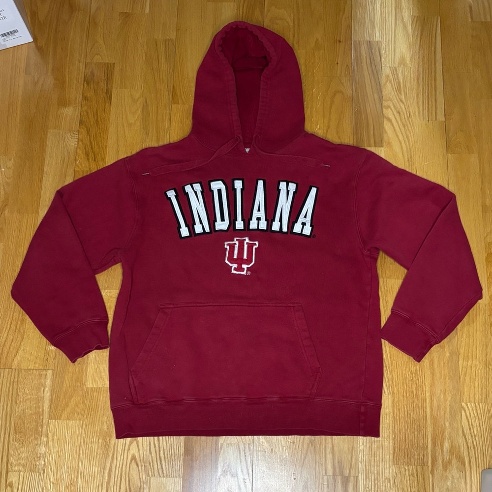 Indiana University IU Hoosiers Crimson Men's Hoodie Size Medium